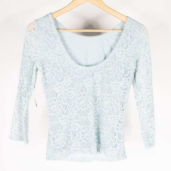 Ladies Garage Lace Ballerina Top - Picture 1 of 2